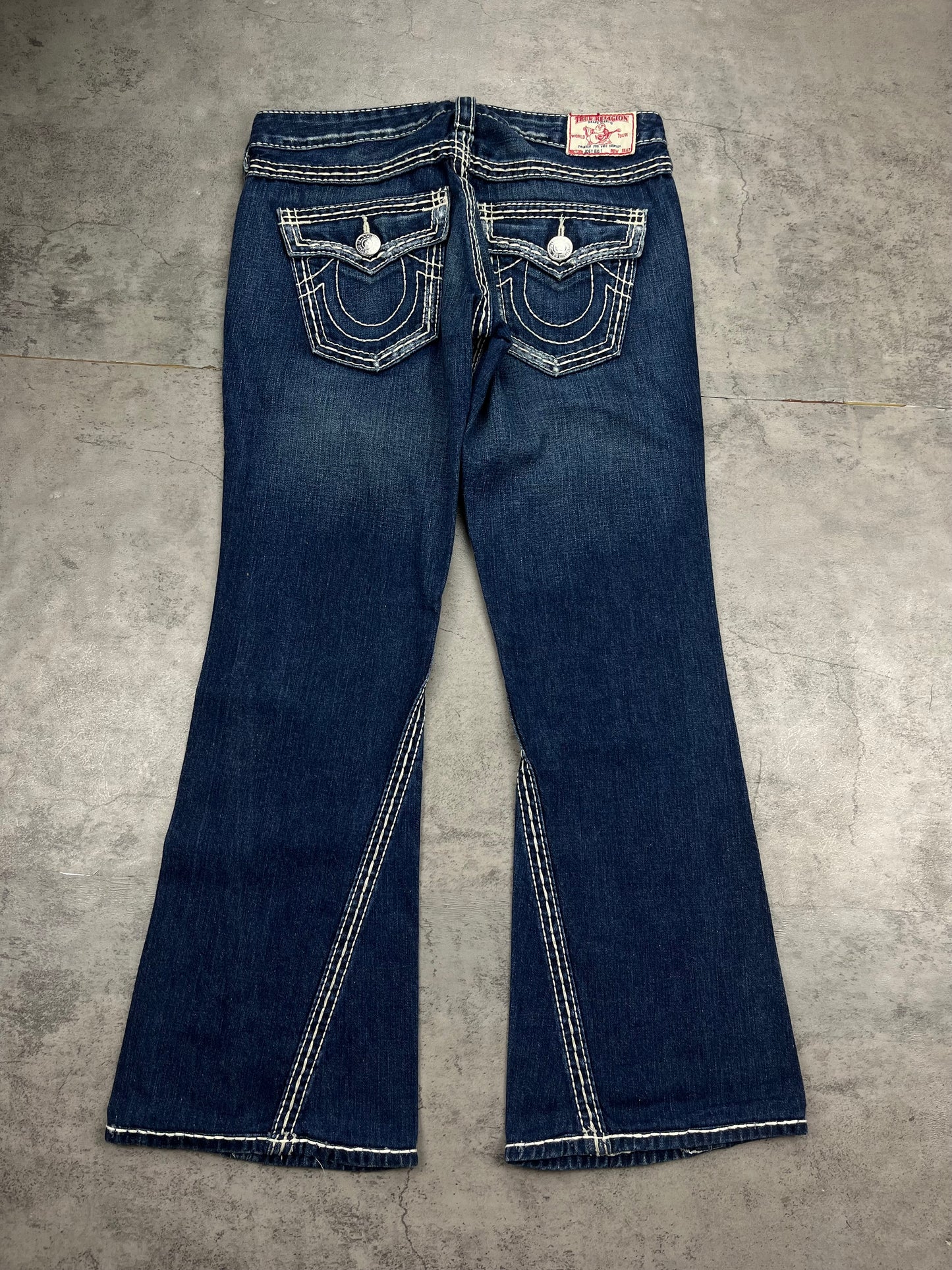 True Religion Y2K Bootcut Flared Denim Jeans Low Rise Retro