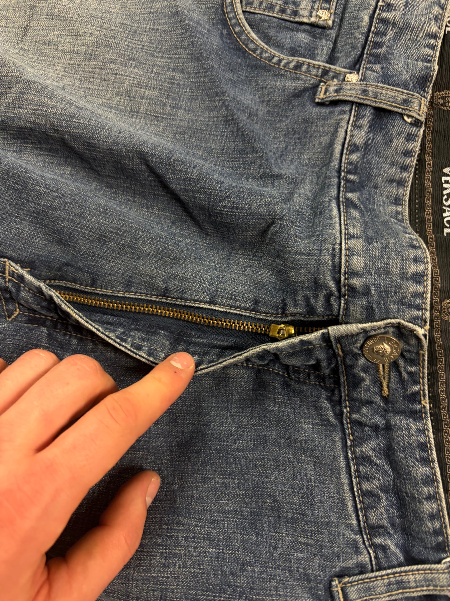 Versace Vintage Rare Baggy Jeans Pasha Style