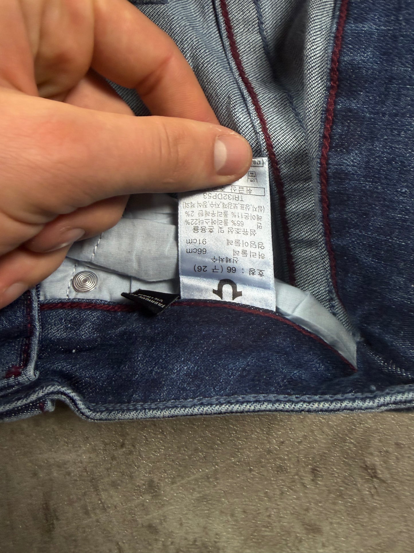 true religion vintage low rise bootcut denim