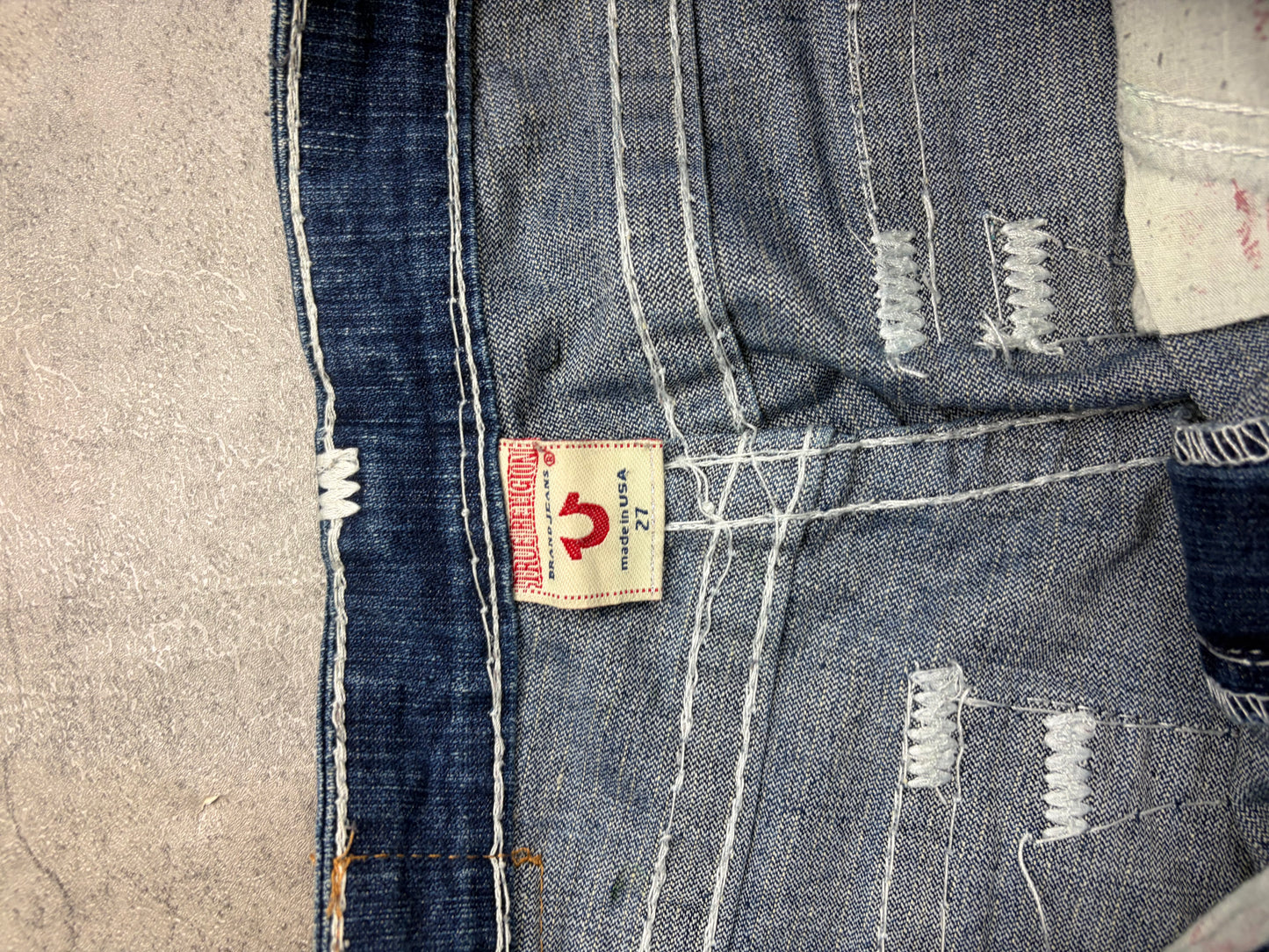 Vintage True Religion Low Waist Flared Jeans
