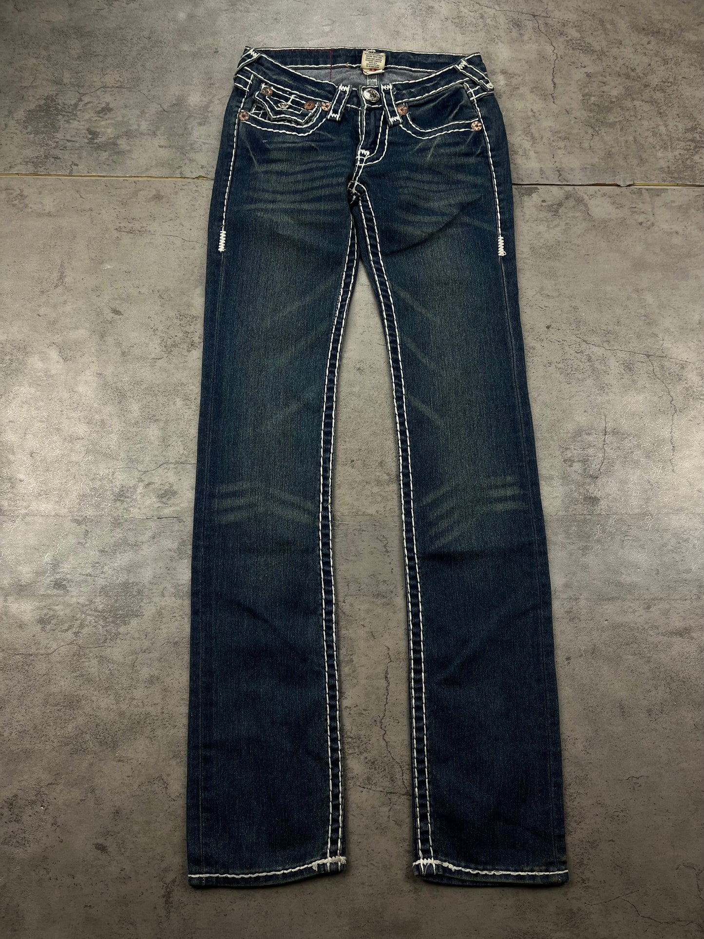 Lowwaist True Religion Straight Y2k Bootcut Jeans