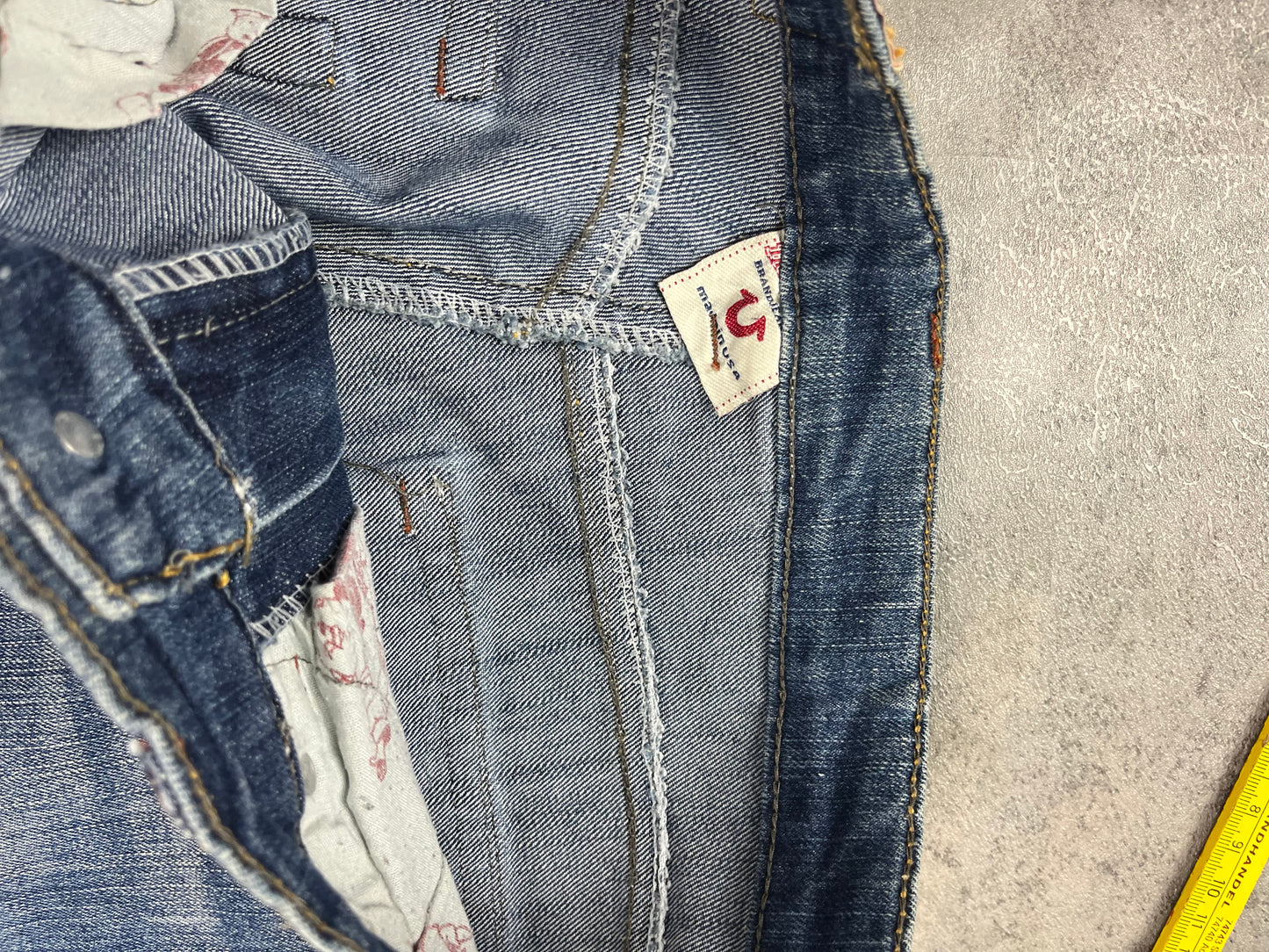 Ultra Rear Embroidered True Religion Baggy Jeans Bootcut