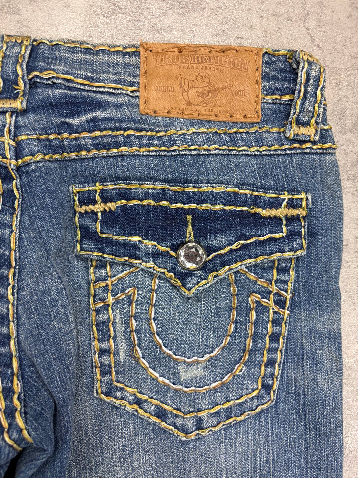 True Religion Denim Low Rise Flared Jeans