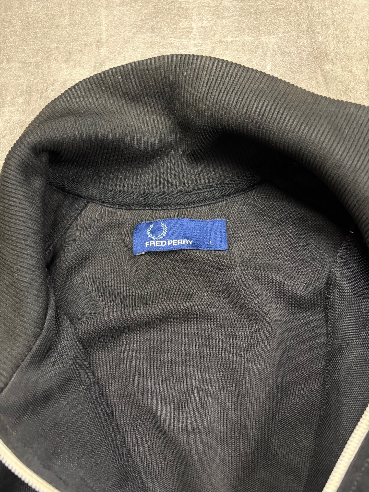 Fred Perry Schwarz Gelb Casual Trainingsjacke