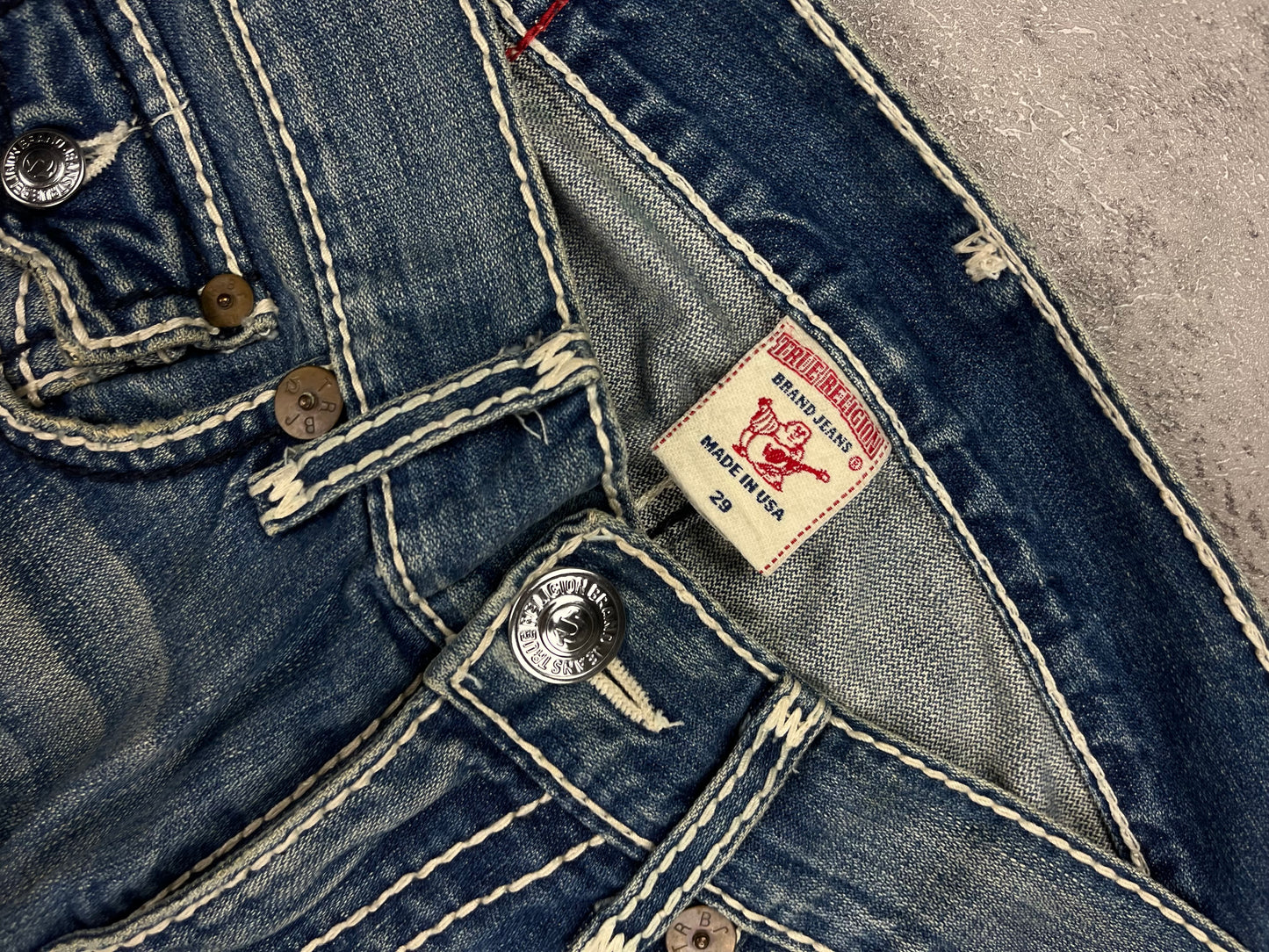 Vintage Y2K True Religion Men Bootcut Low Waist Denim Rare