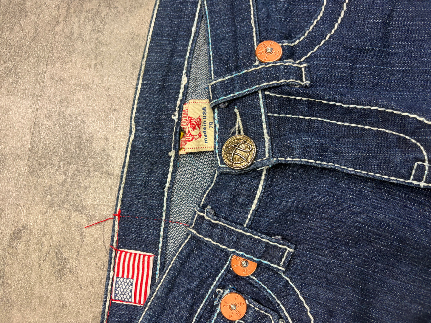 True Religion Vintage Low Rise Bootcut Denim