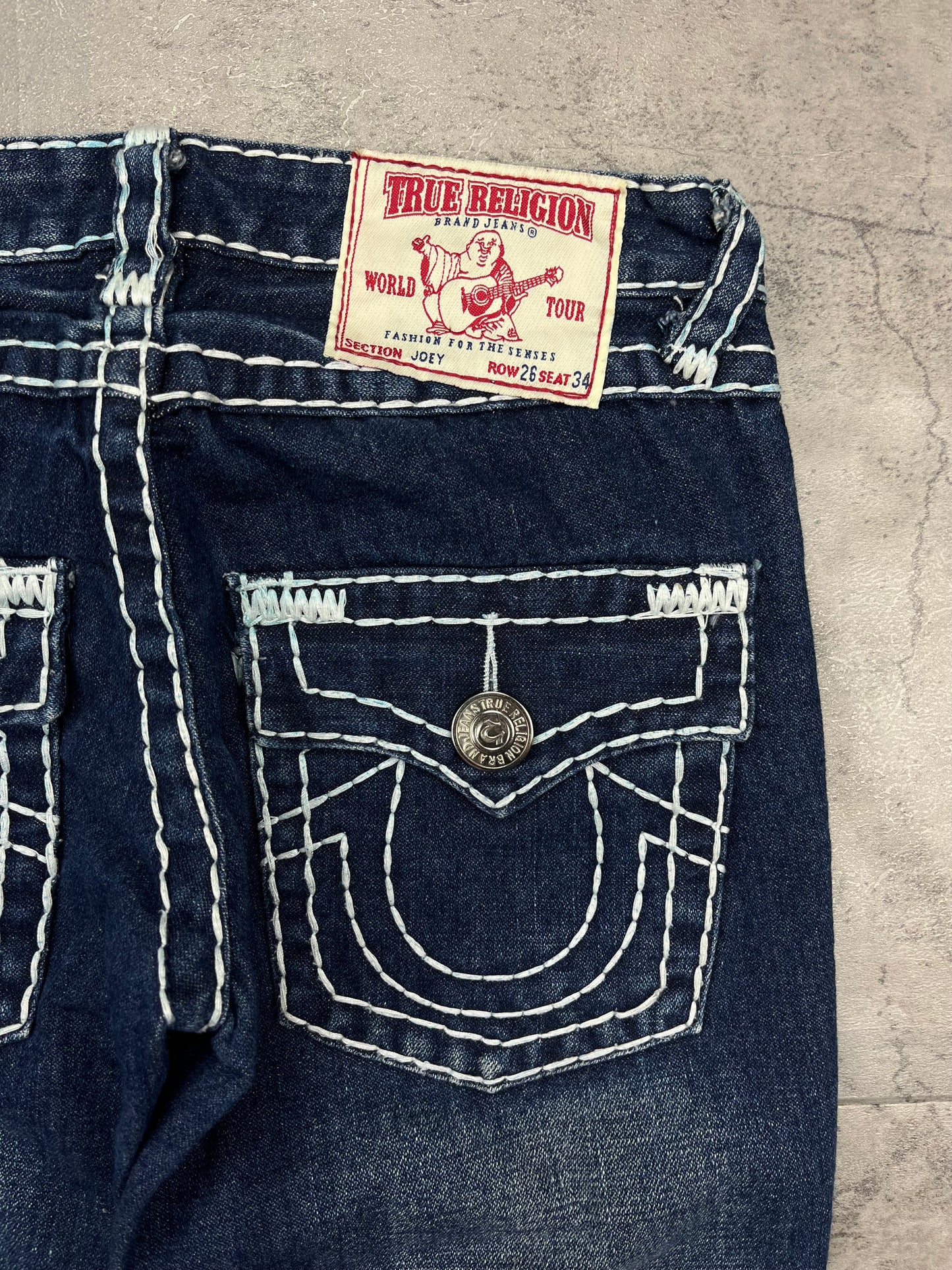 True Religion Bootcut Jeans Vintage Y2K Flared Low Rise Denim