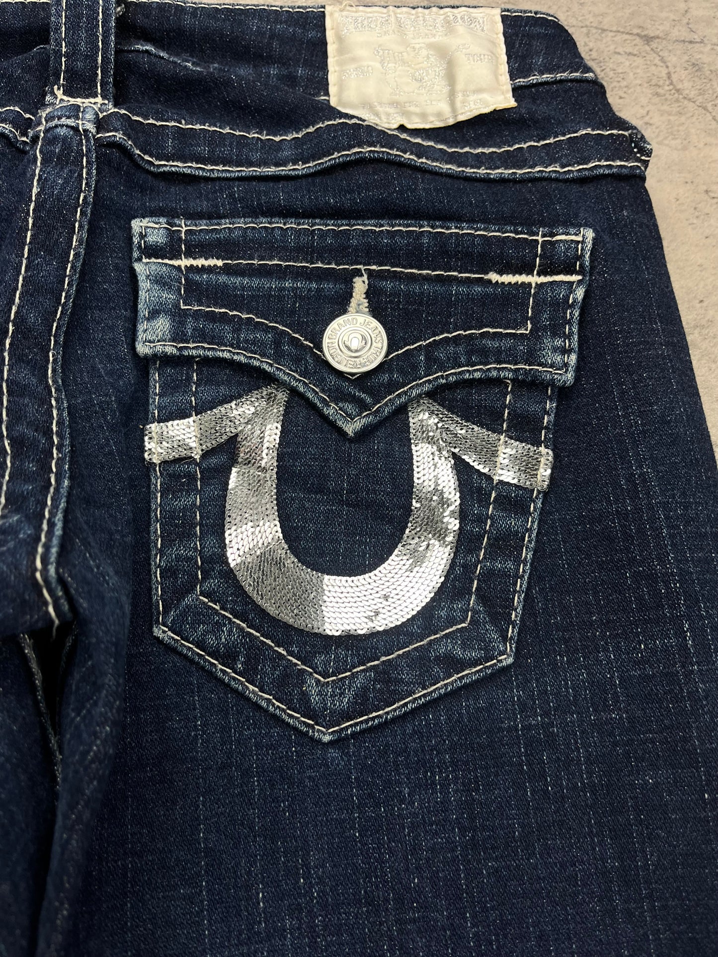 Vintage Y2K True Religion Bootcut Flared Low Waist Jeans