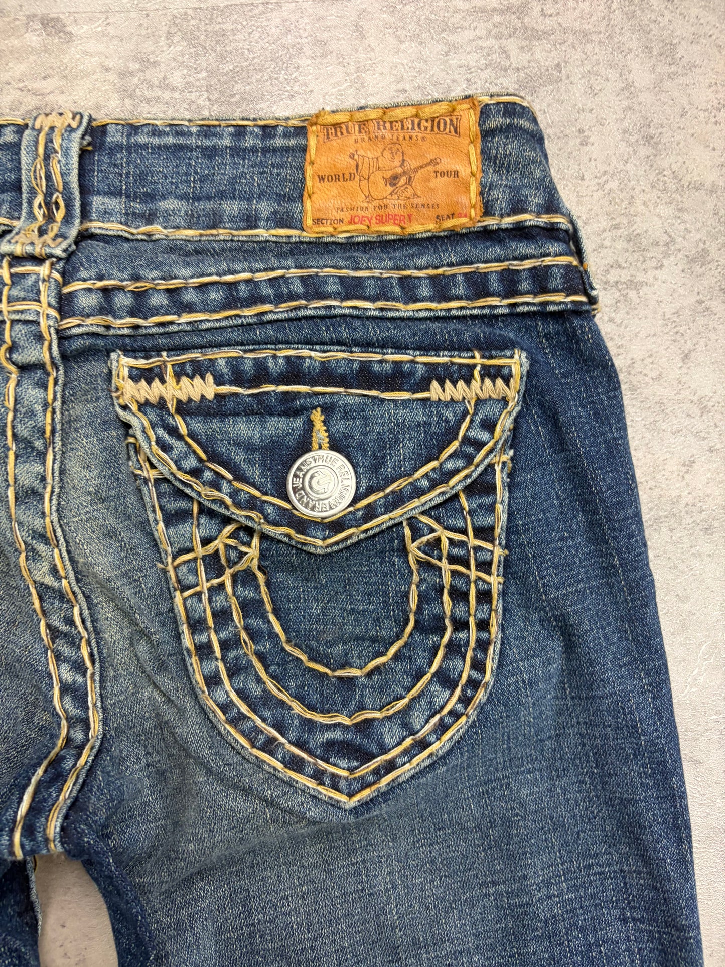 True Religion Low Rise Bootcut Denim