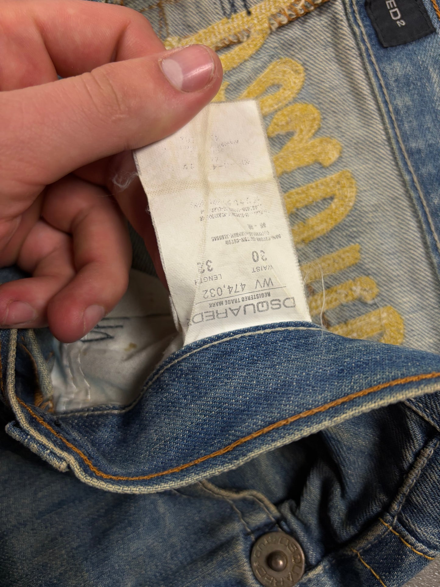 Dsquared Straight Fit Pasha Style Jeans