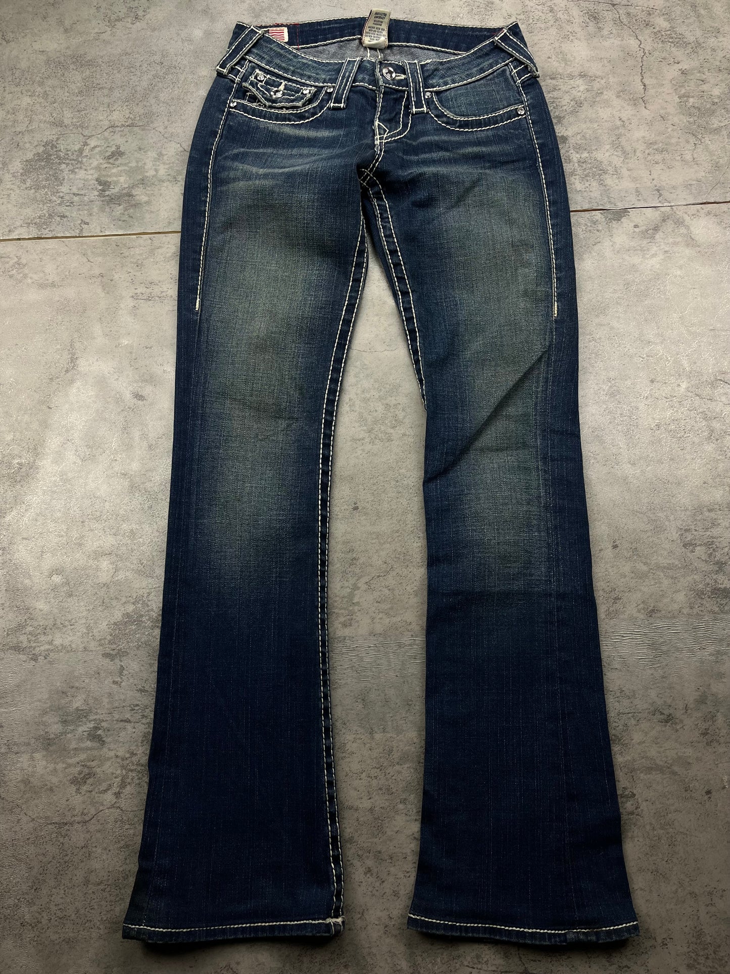 True Religion Y2K Low Rise Bootcut Flare Jeans Vintage Rare