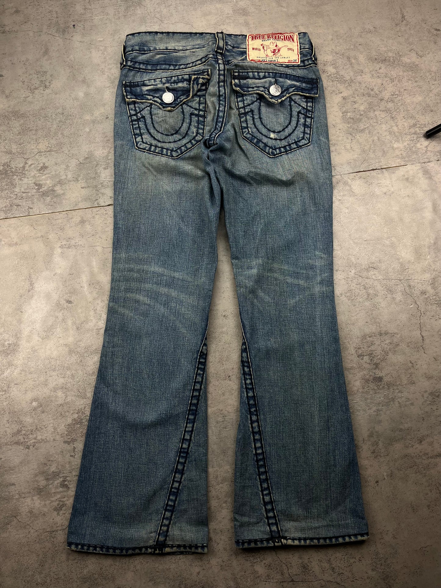 rue Religion Y2K Retro Low Rise Flared Bootcut Denim Vintage Rare