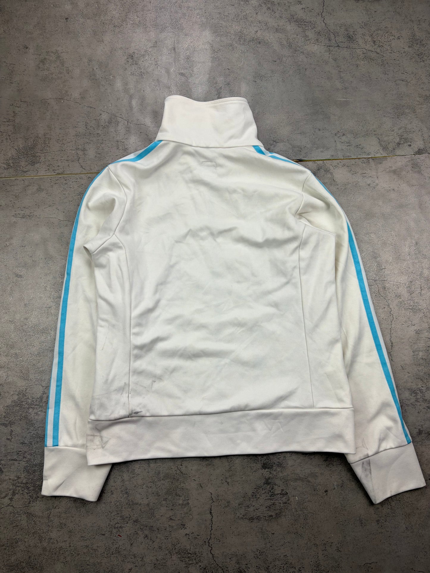 Vintage Adidas Firbird Jacke Weiß Blau