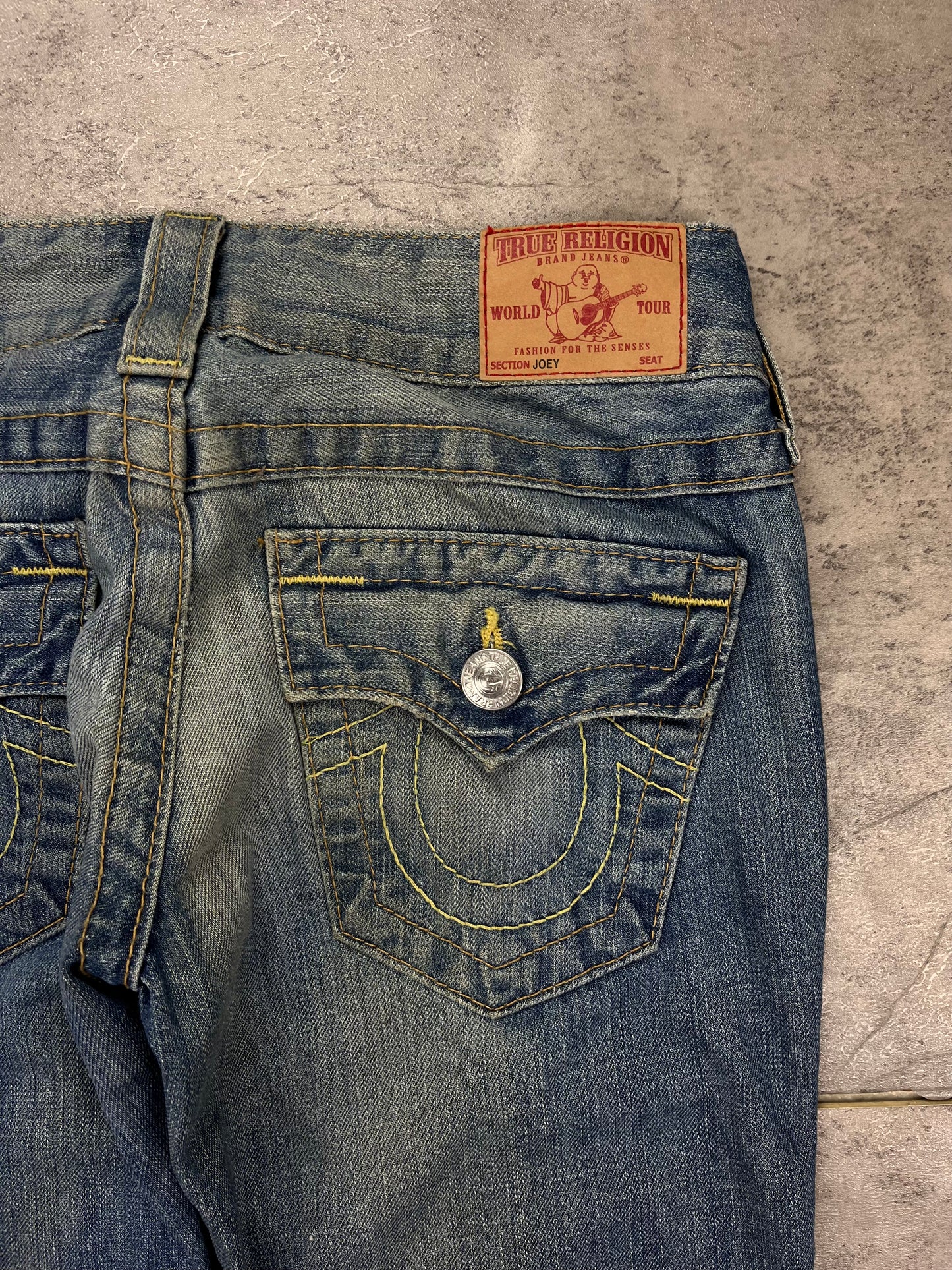 Lowwaist True Religion Joey Y2k Vintage Bootcut Flared Jeans
