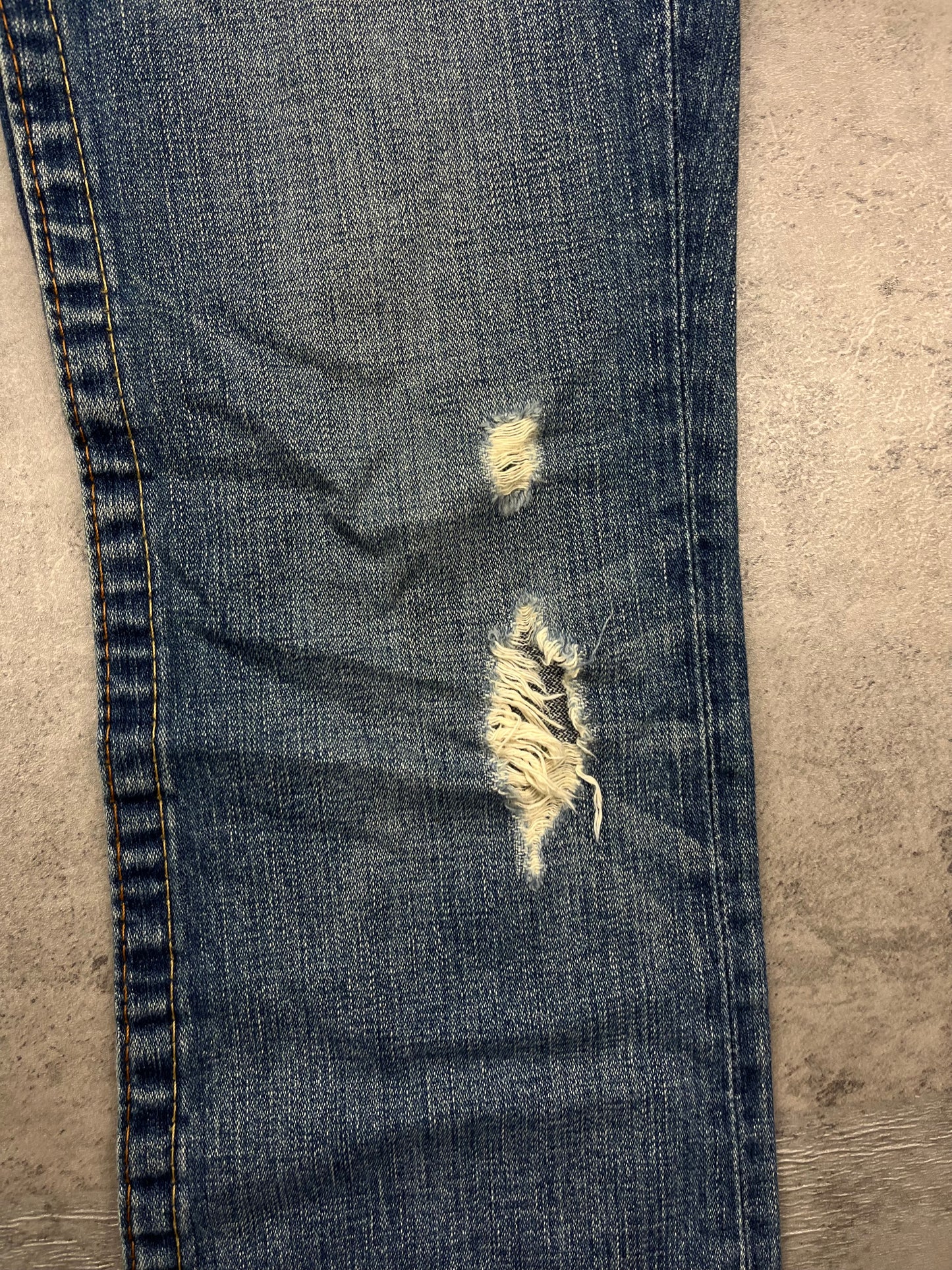 True Religion Y2K Retro Low Waist Bootcut Flared Denim Rare Disstresed