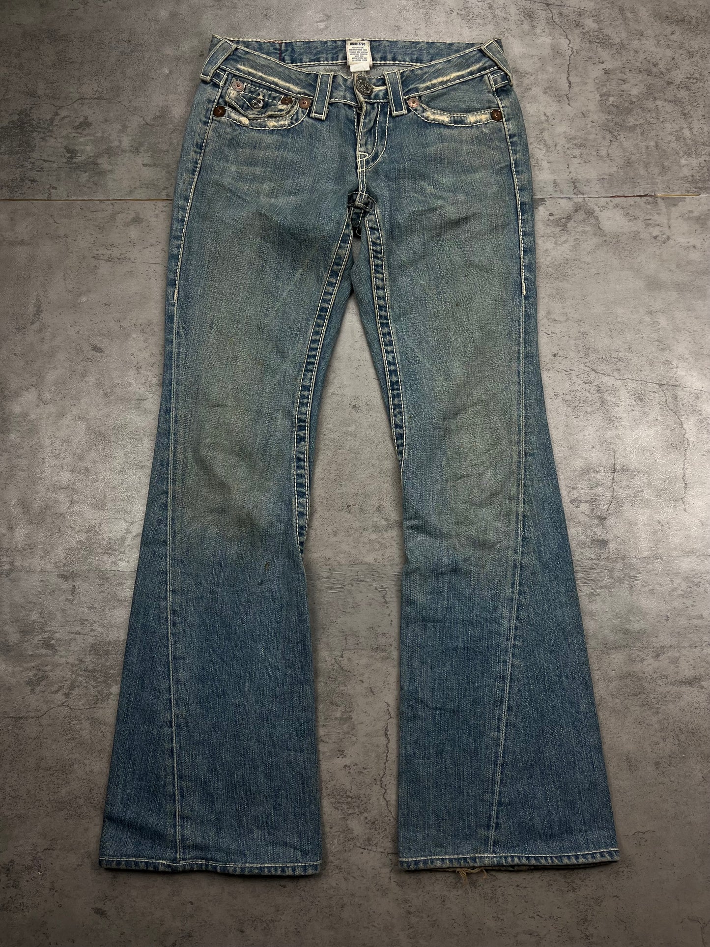 Vintage True Religion Jeans Low Waist Bootcut Flared Y2K