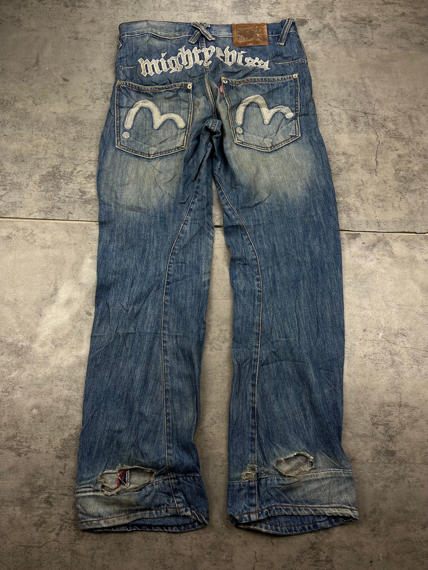 Evisu Baggy Y2k Vintage Denim Jeans Straight