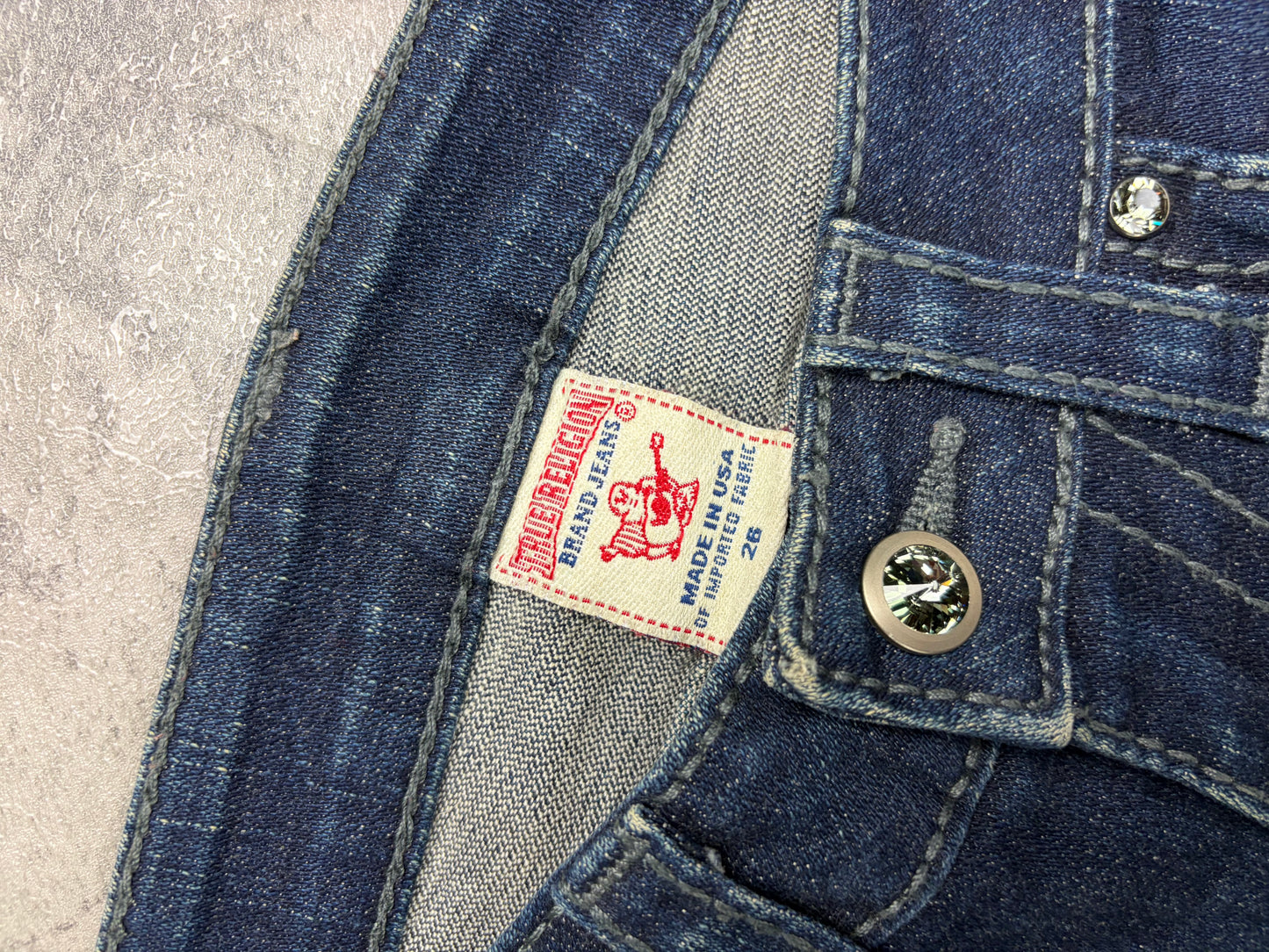 Vintage Bootcut True Religion Flared Y2k Jeans Lowwaist