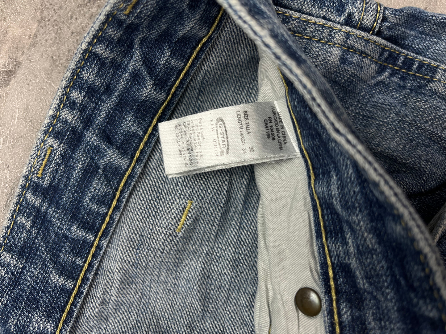 Vintage Embroidered G-Star Y2k Baggy Jeans Denim