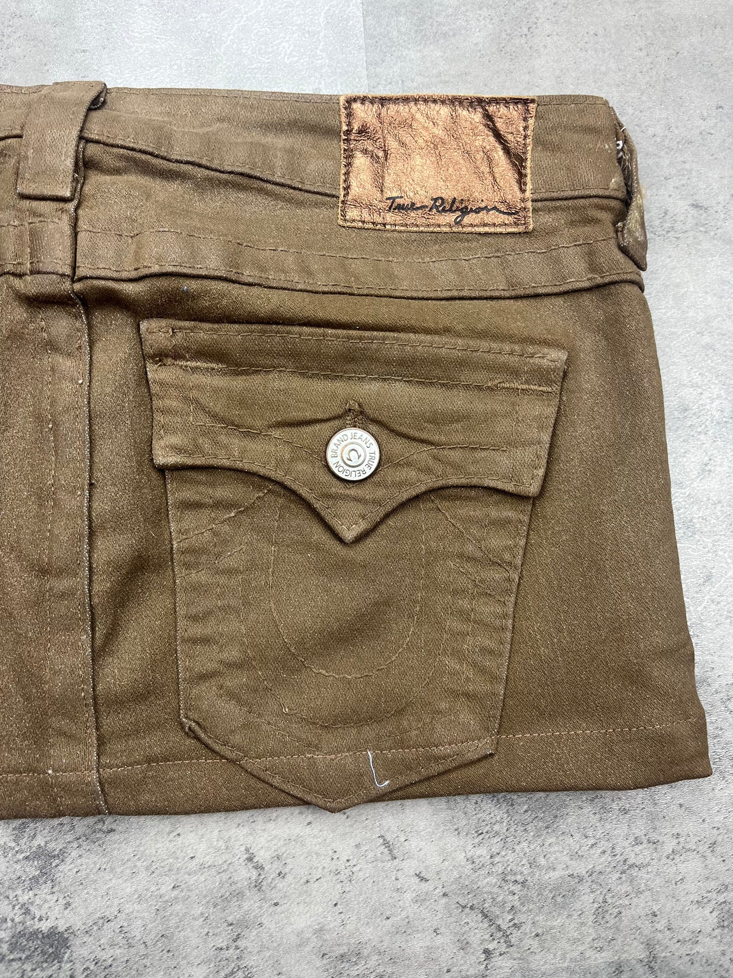 Mini True Religion Leder Rock Sehr Selten