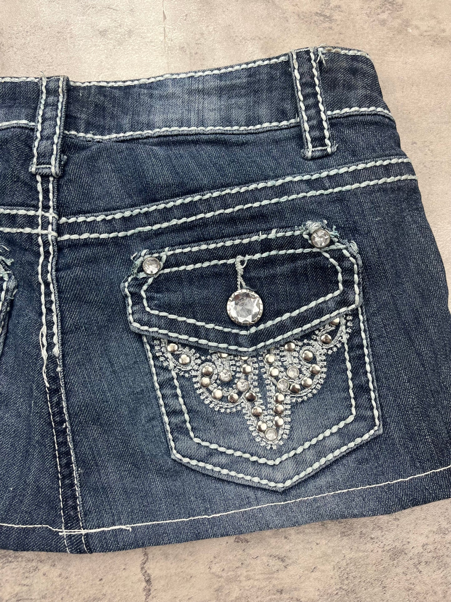 Mini Vintage Y2k Jeans Rock