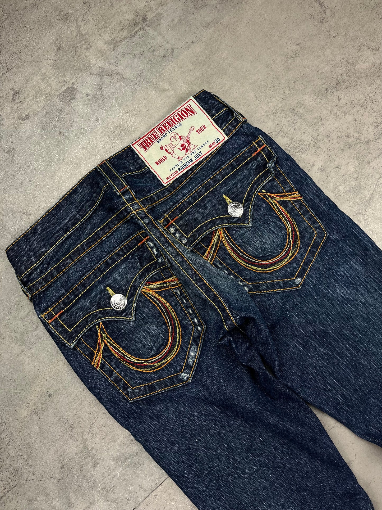 Rare True Religion Denim Jeans Low Rise Flared Y2K 2000s
