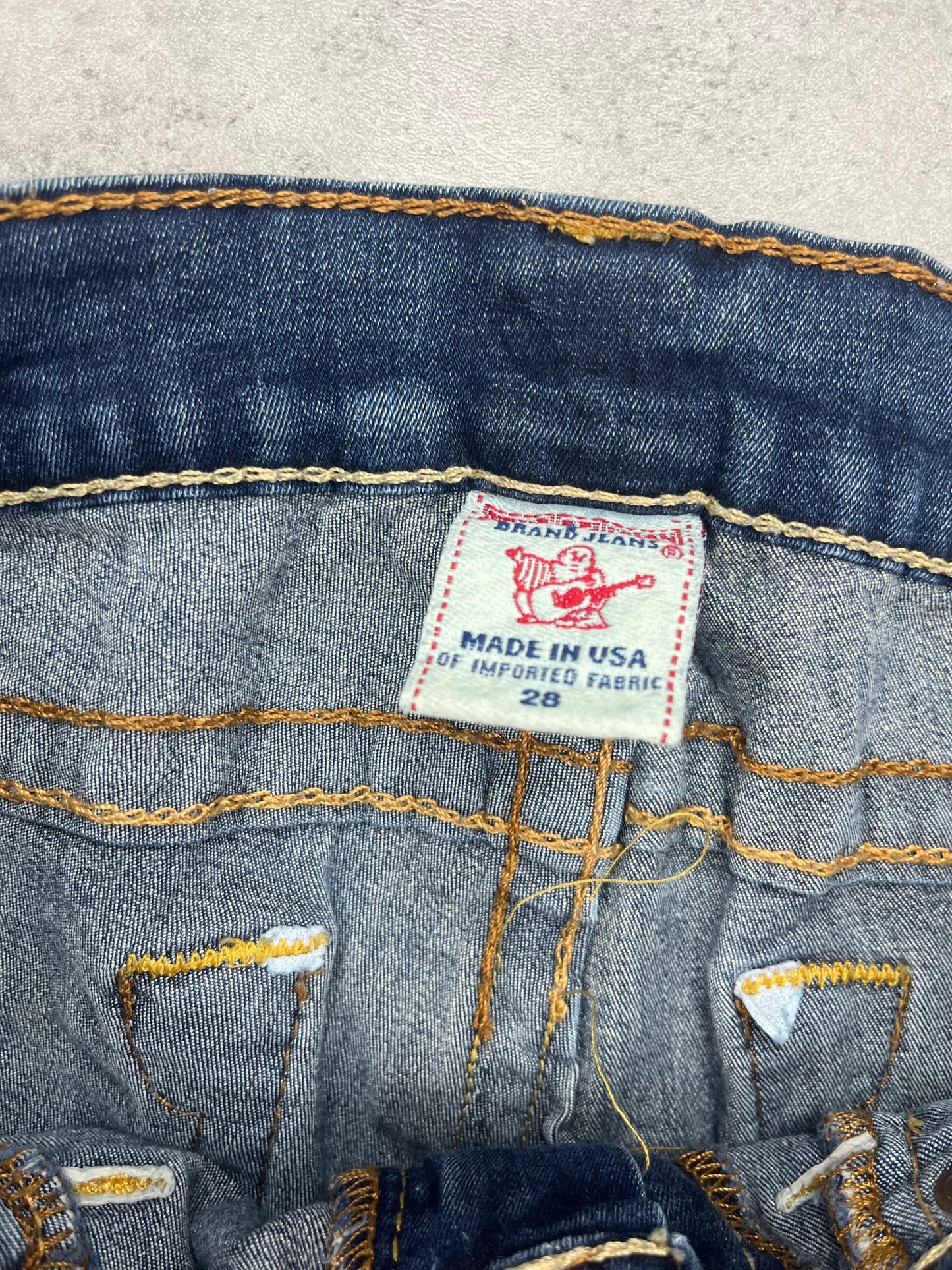 Mini True Religion Y2k Vintage Jeans Rock Skirt