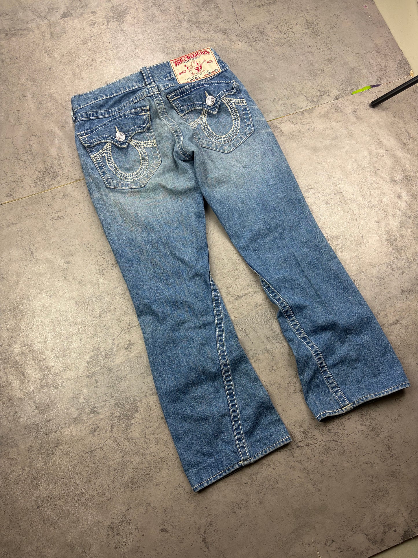 True Religion Flared baggy Bootcut Jeans Pasha Y2k Vintage