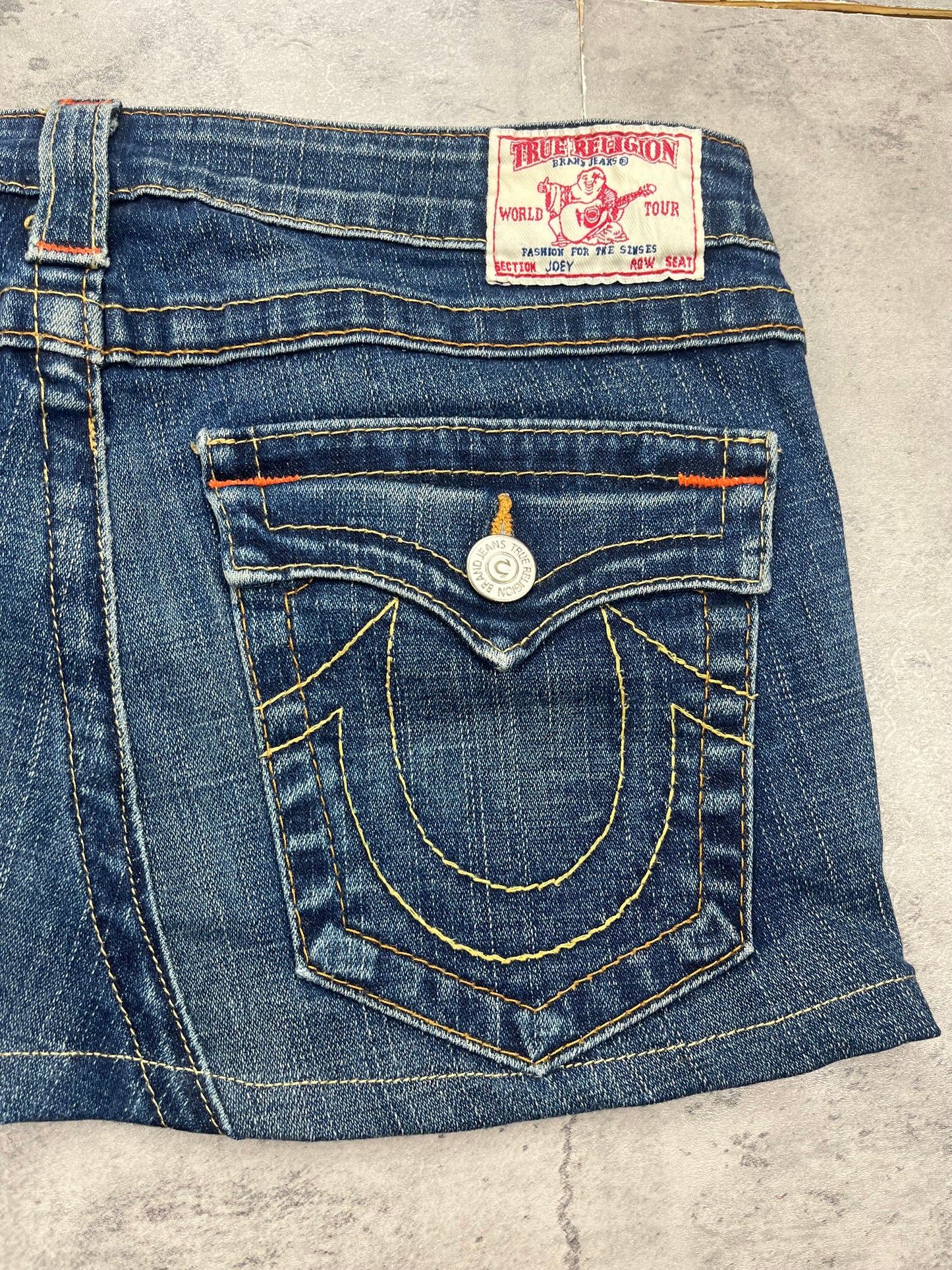 Mini Y2k Vintage True Religion Jeans Rock