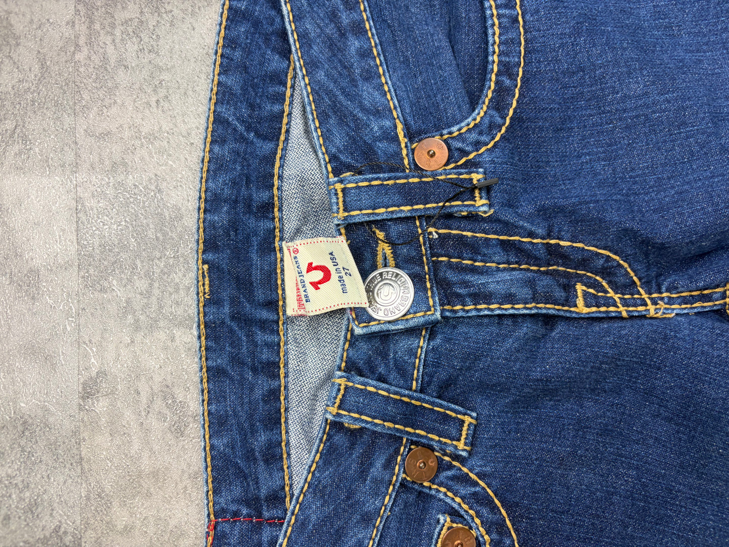 True Religion Low Rise Flared Jeans Vintage