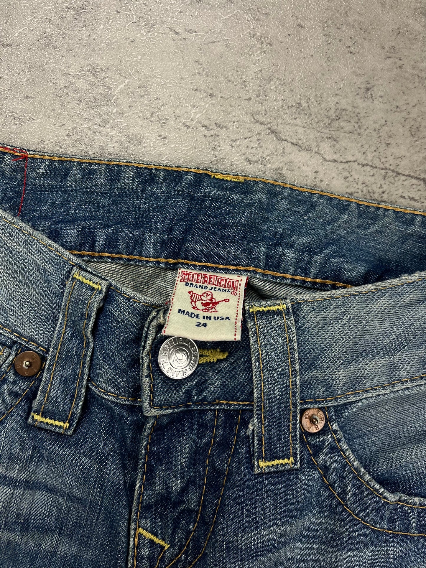 Lowwaist True Religion Joey Y2k Vintage Bootcut Flared Jeans