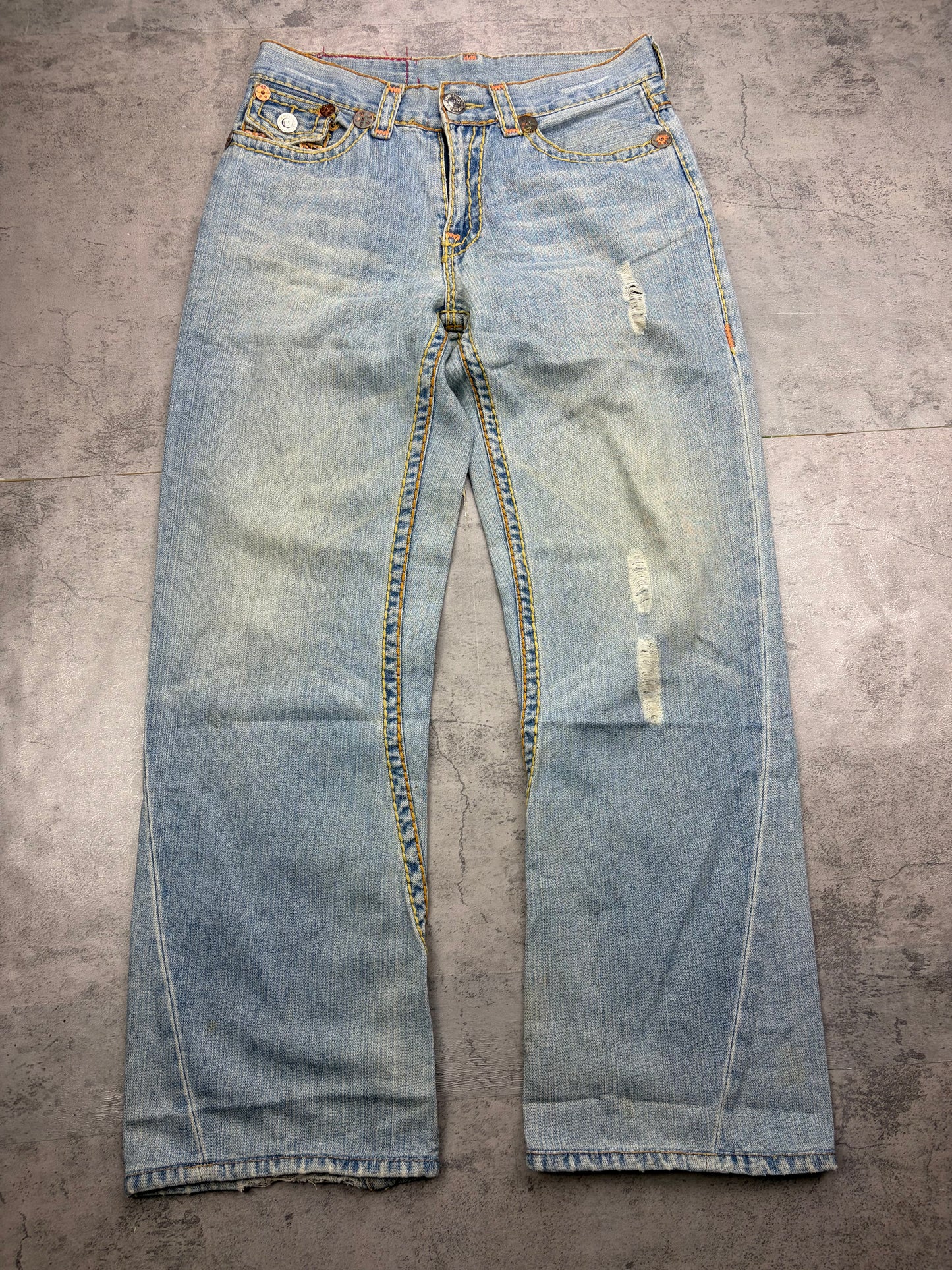 True Religion Flared Baggy Bootcut Jeans
