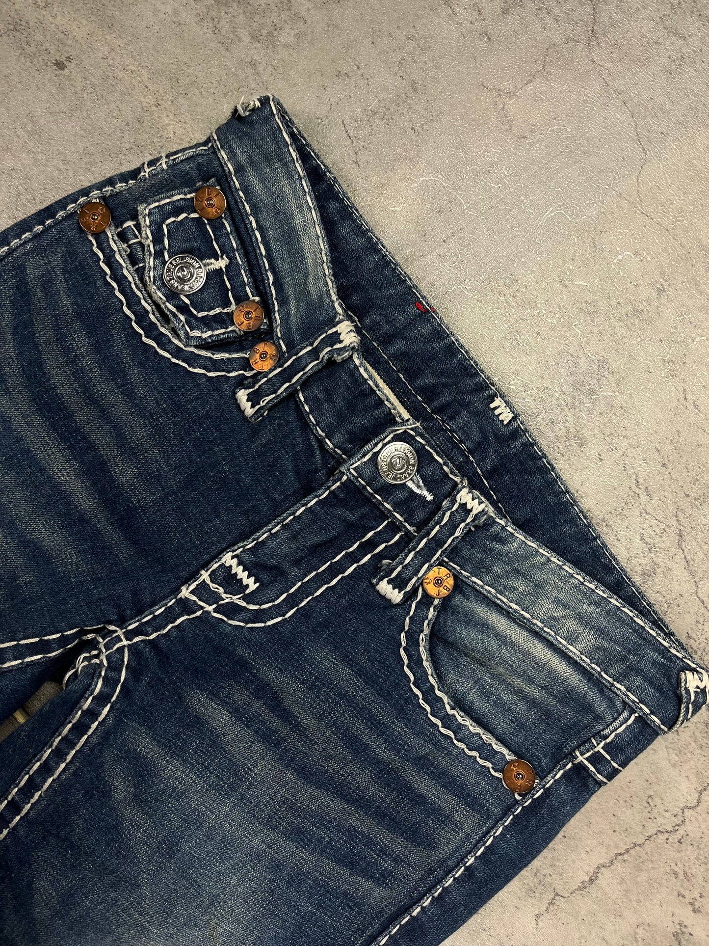 Rare True Religion Bootcut Jeans Y2K Flared Low Waist Denim