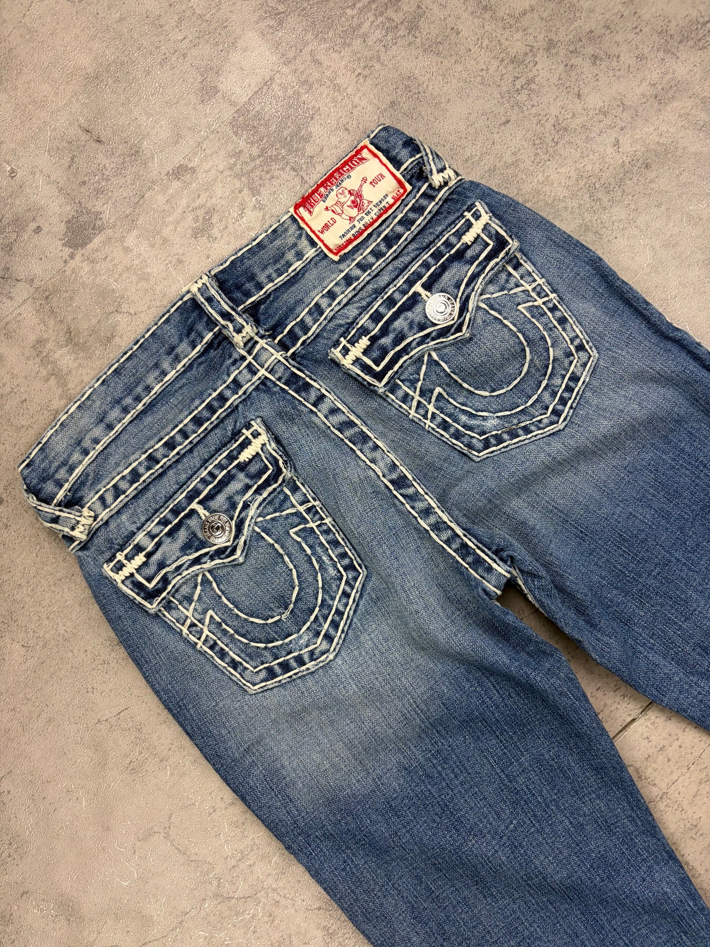 True Religion Bootcut Baggy Straight Jeans Y2k Vintage