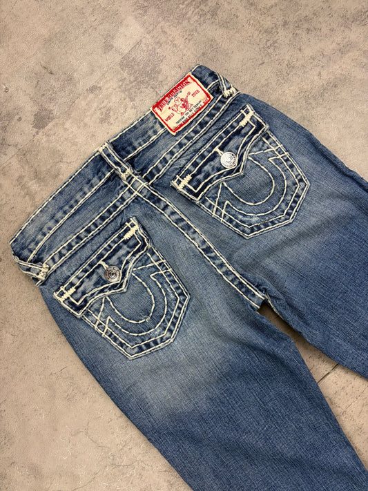 True Religion Bootcut Baggy Straight Jeans Y2k Vintage