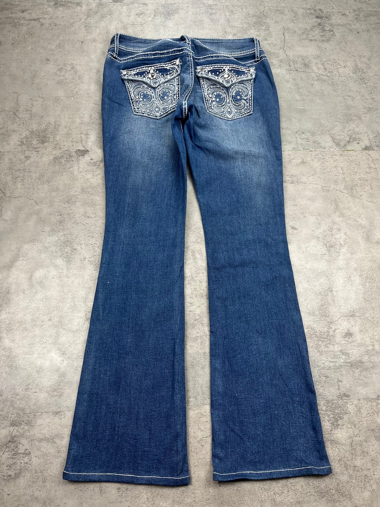 Vintage Glitzer Y2k Bootcut Jeans