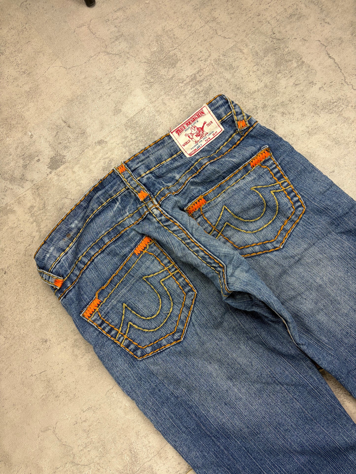 True Religion Straight Baggy Bootcut Jeans