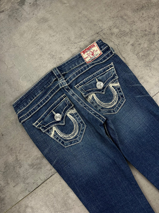 True Religion Y2K Retro Bootcut Low Rise Flare Vintage Jeans