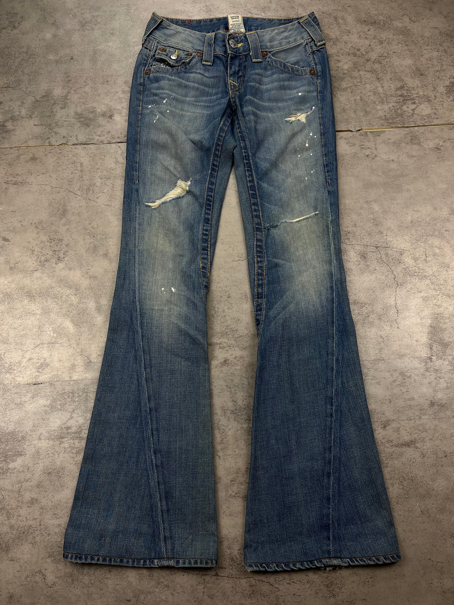 Lowwaist True Religion Joey Y2k Vintage Bootcut Flared Jeans