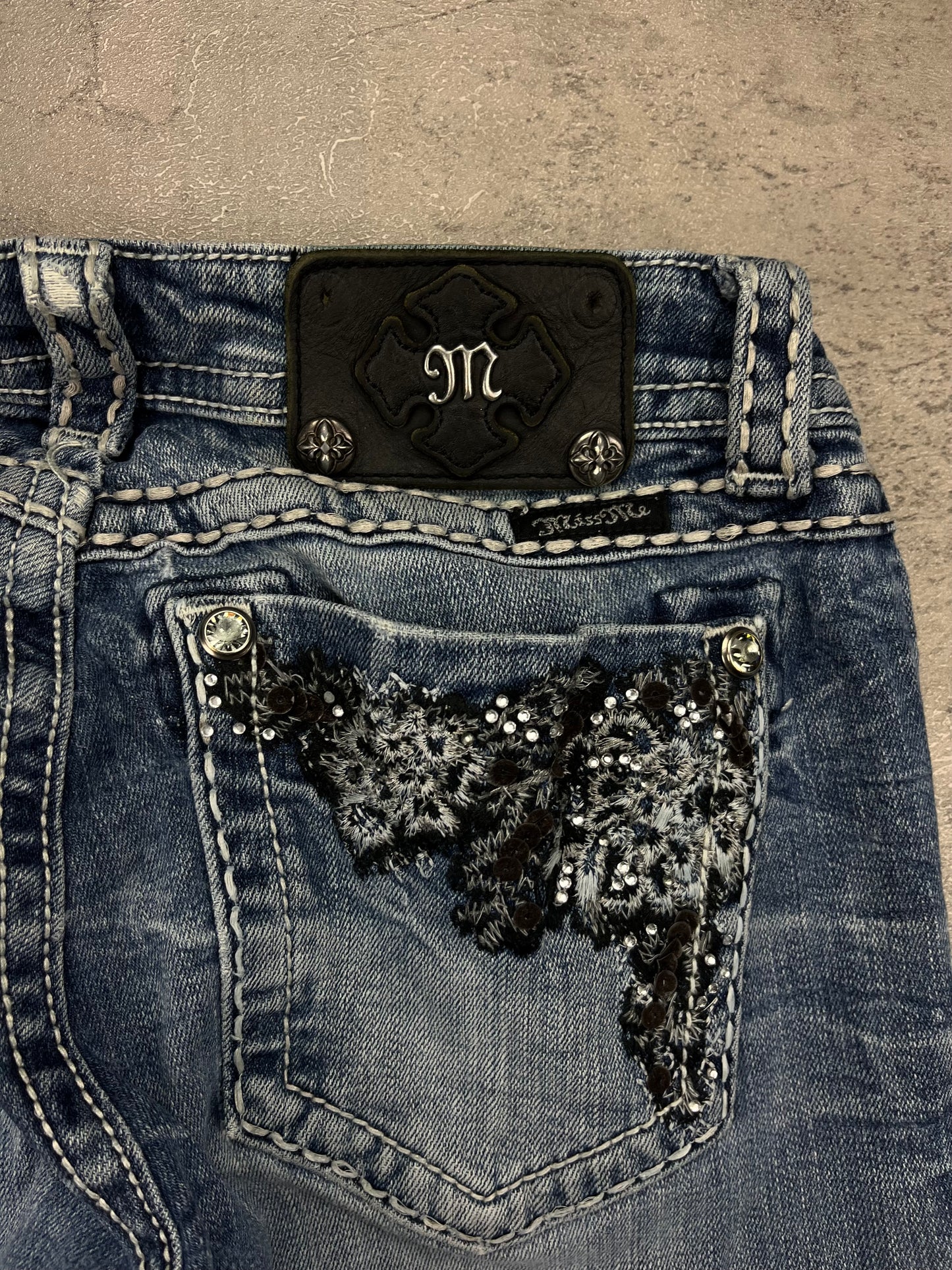 Miss me Bootcut Low Waist Flared Jeans Y2K Vintage Rare
