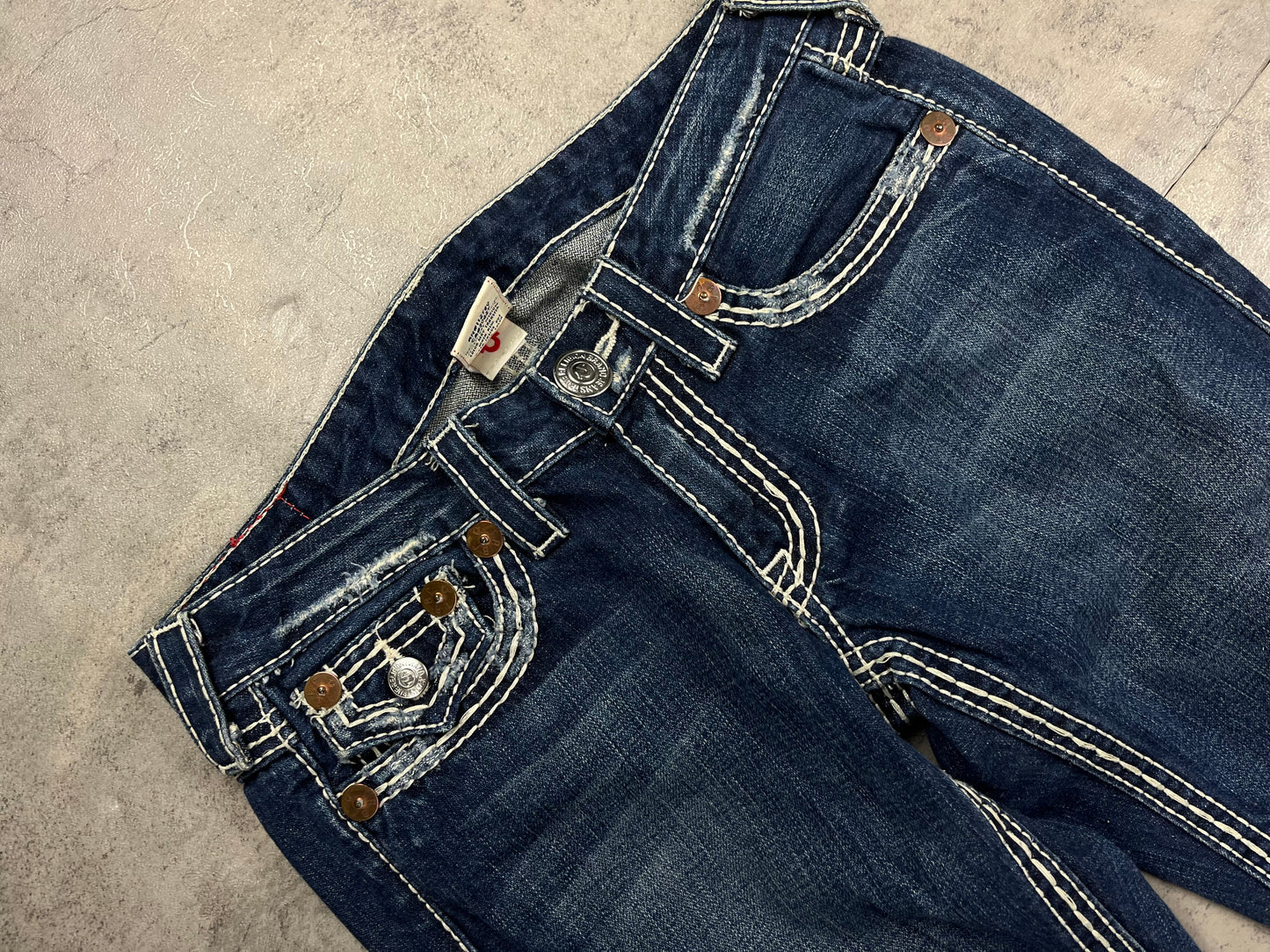 True Religion Y2K Bootcut Flared Denim Jeans Low Rise Retro