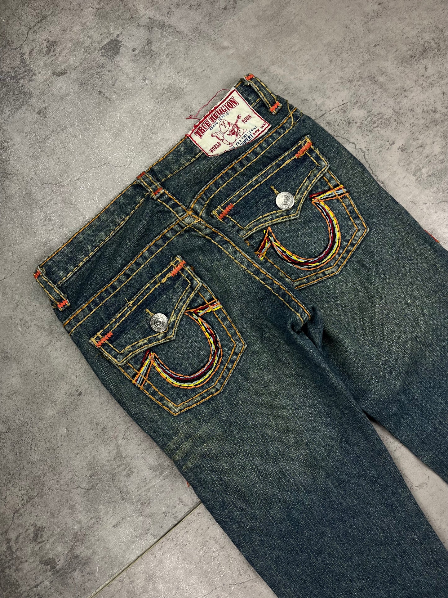 True Religion Y2K Low Rise Bootcut Flare Jeans Vintage Rare