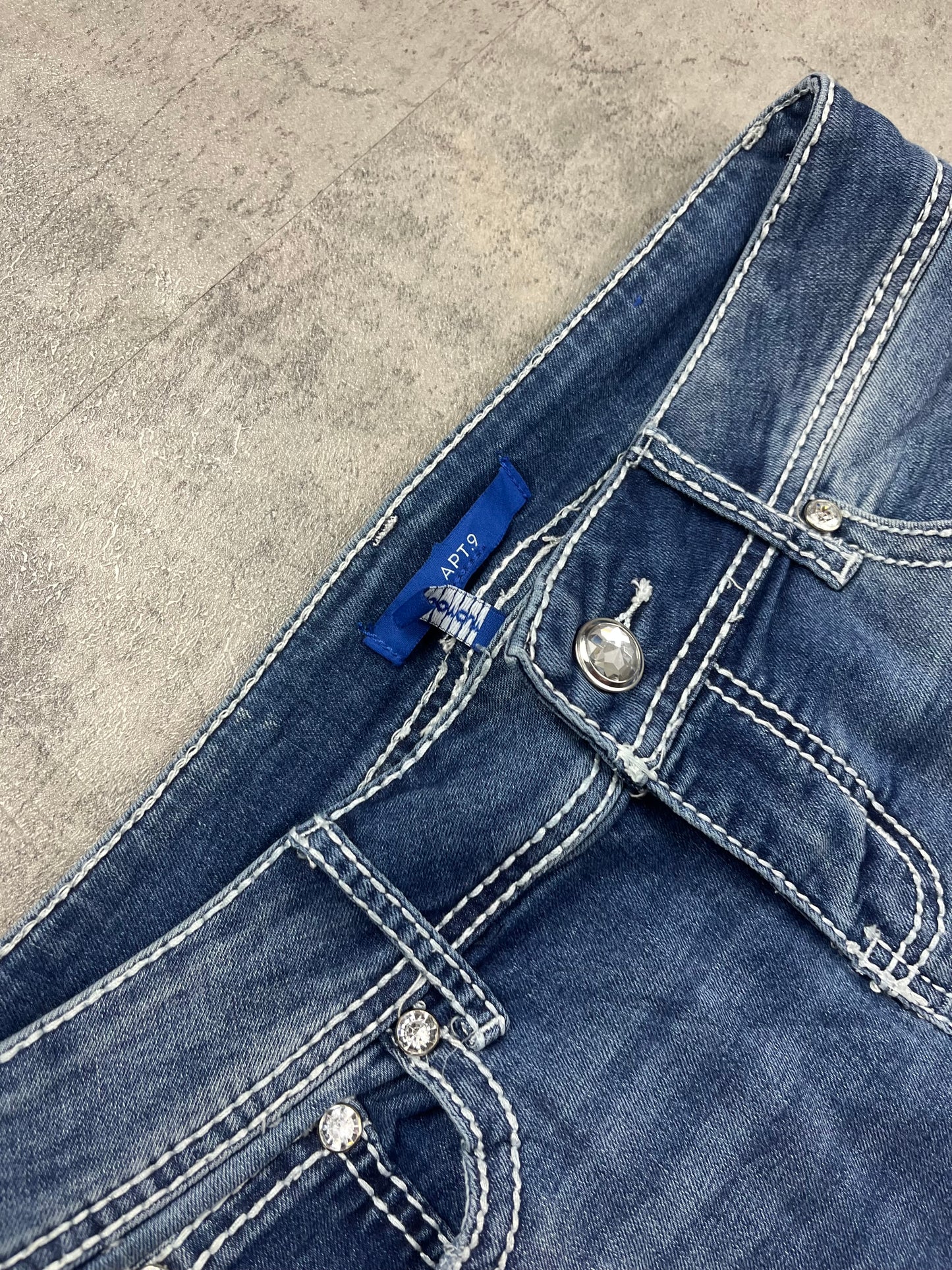 Vintage Glitzer Y2k Bootcut Jeans