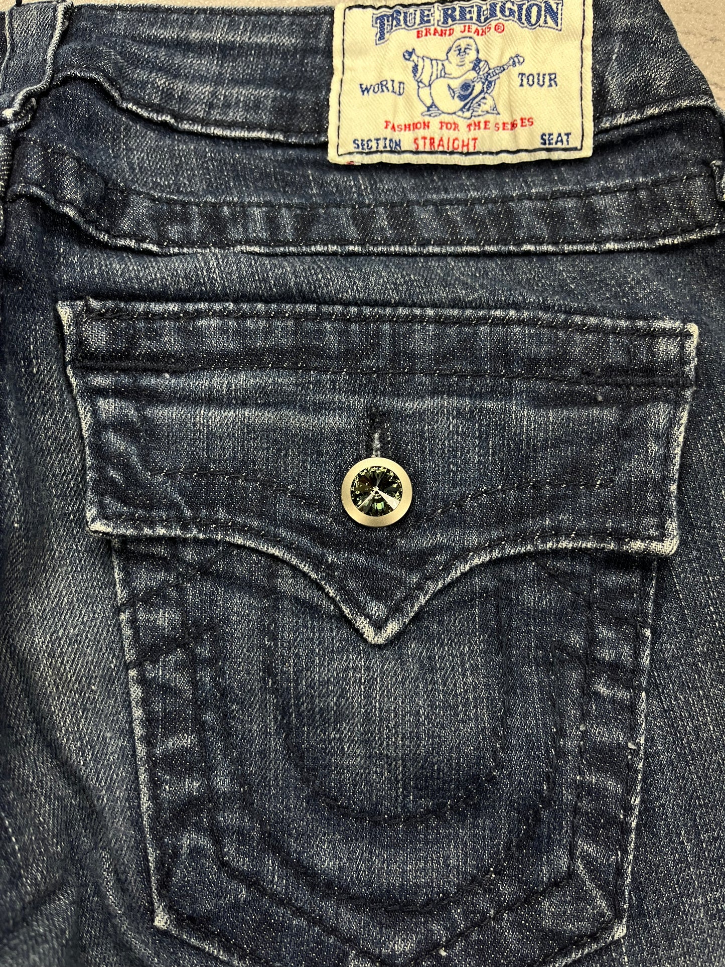 True Religion Lowwaist Bootcut Y2k Glitzer Jeans
