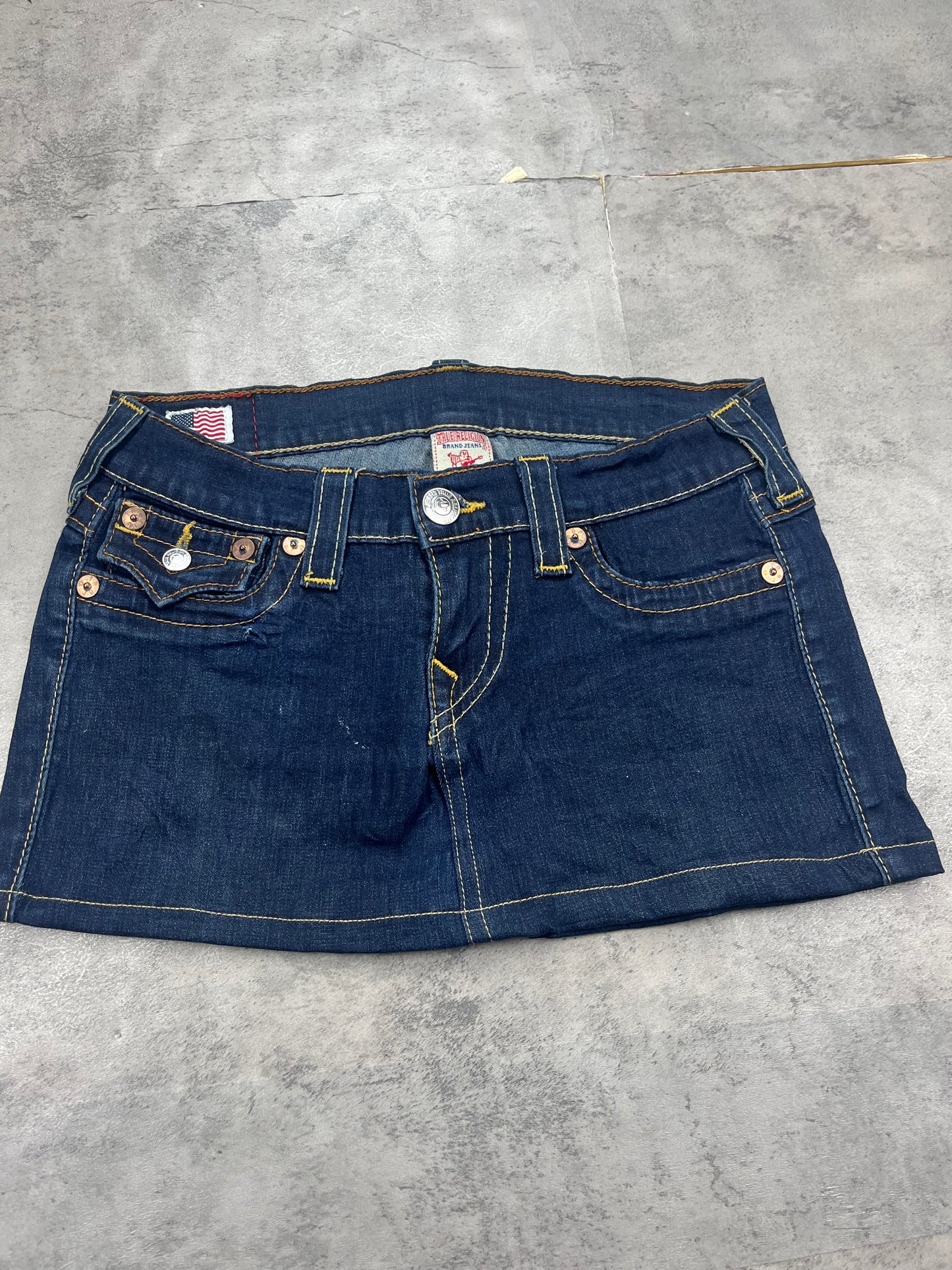 Mini Y2k True Religion Jeans Rock