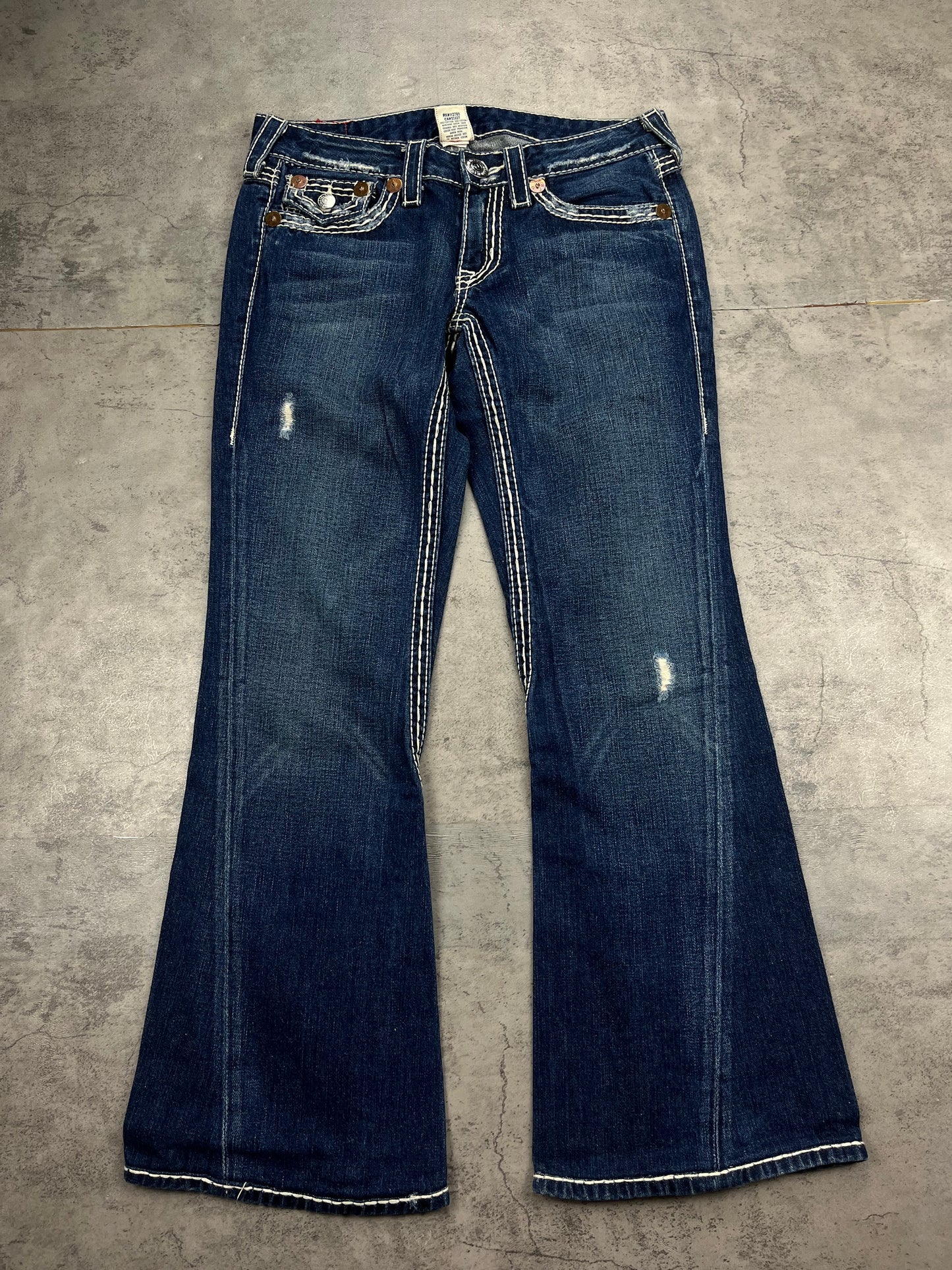 True Religion Y2K Bootcut Flared Denim Jeans Low Rise Retro