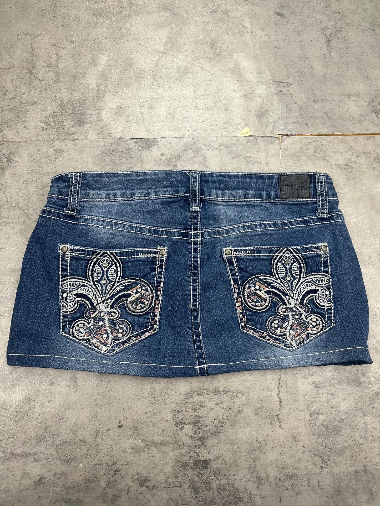 Mini Love indigo Jeans Rock Vintage