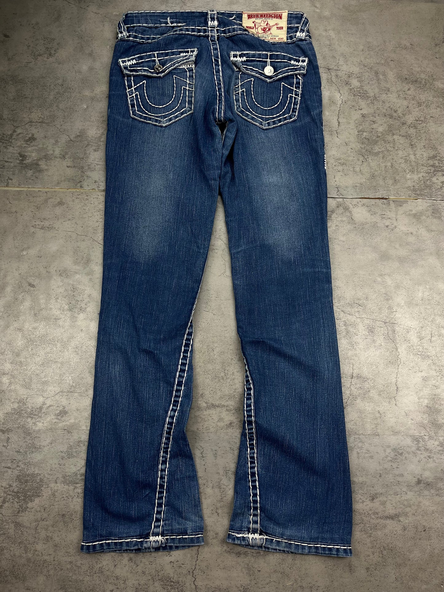 True Religion Low Waist Flared Denim Vintage Y2K 2000s Jeans