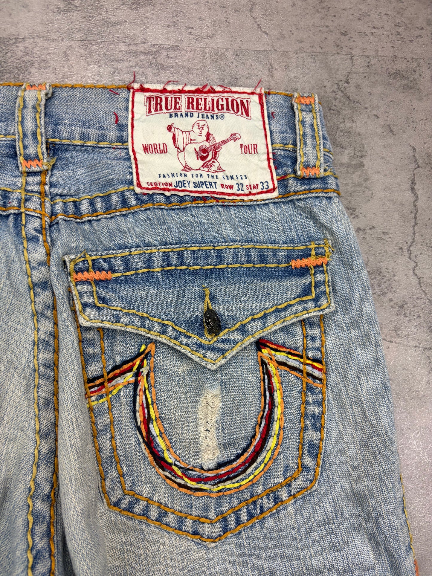True Religion Flared Baggy Bootcut Jeans