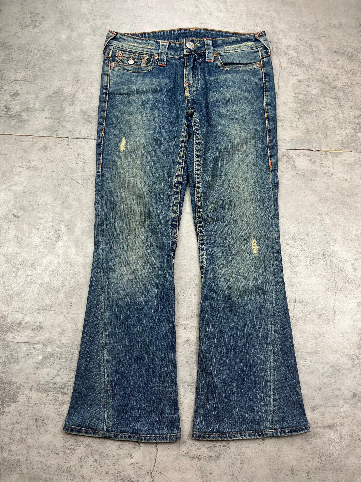 True Religion Lowwaist Flared Bootcut Jeans Y2k